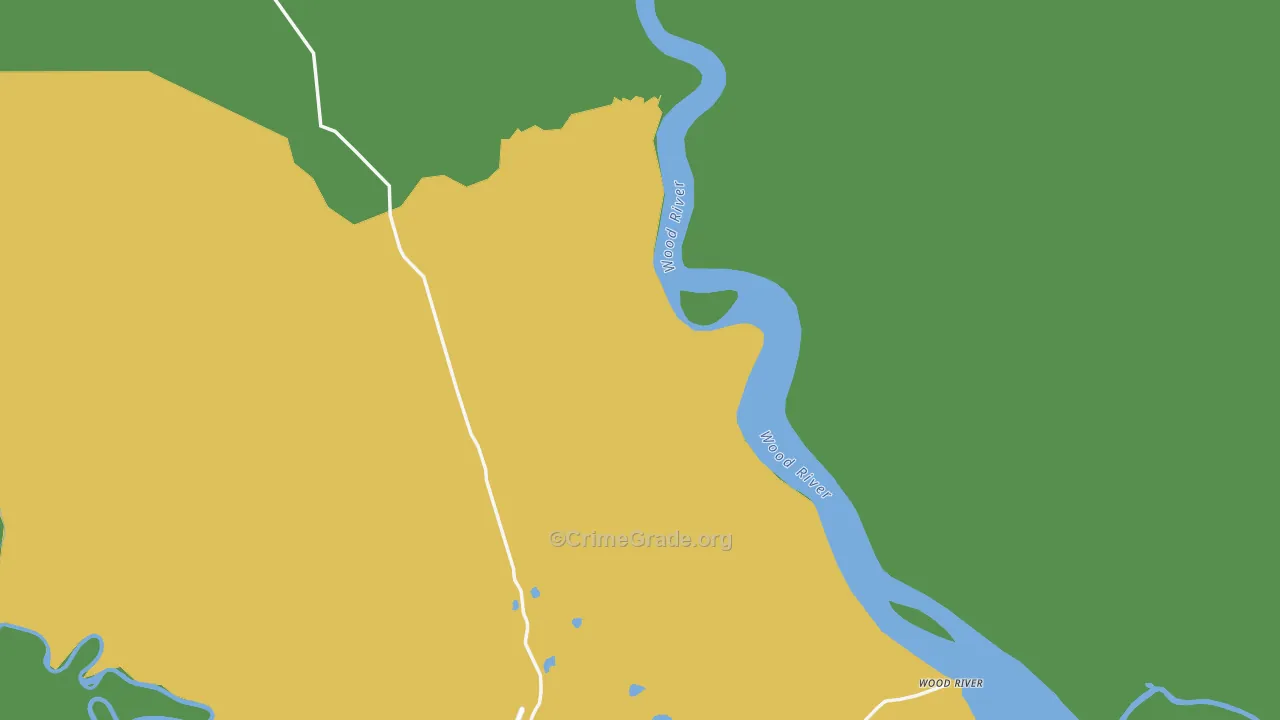 Wood River, AK Map of Vehicle Theft Rates