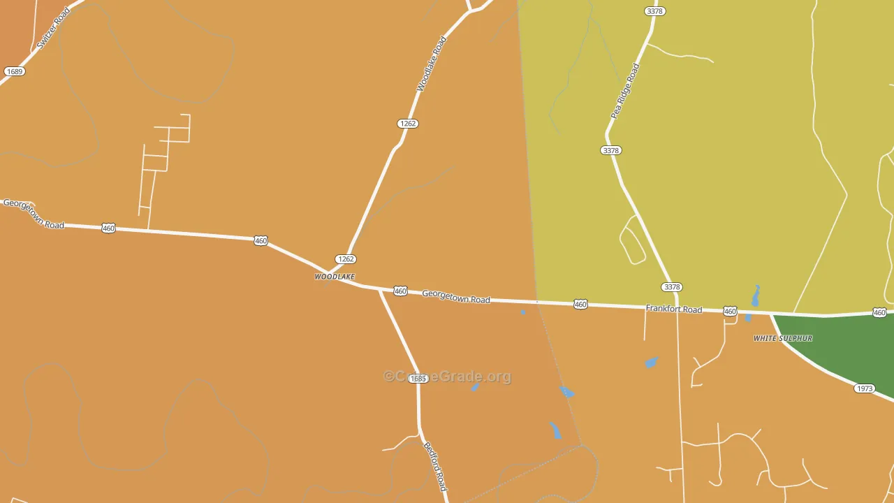 Woodlake, KY Map of Vehicle Theft Rates