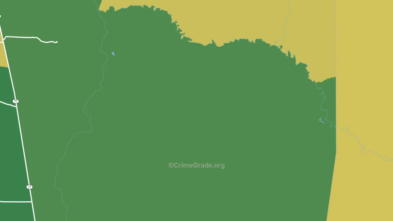 Woodruff, AZ Map of Vehicle Theft Rates