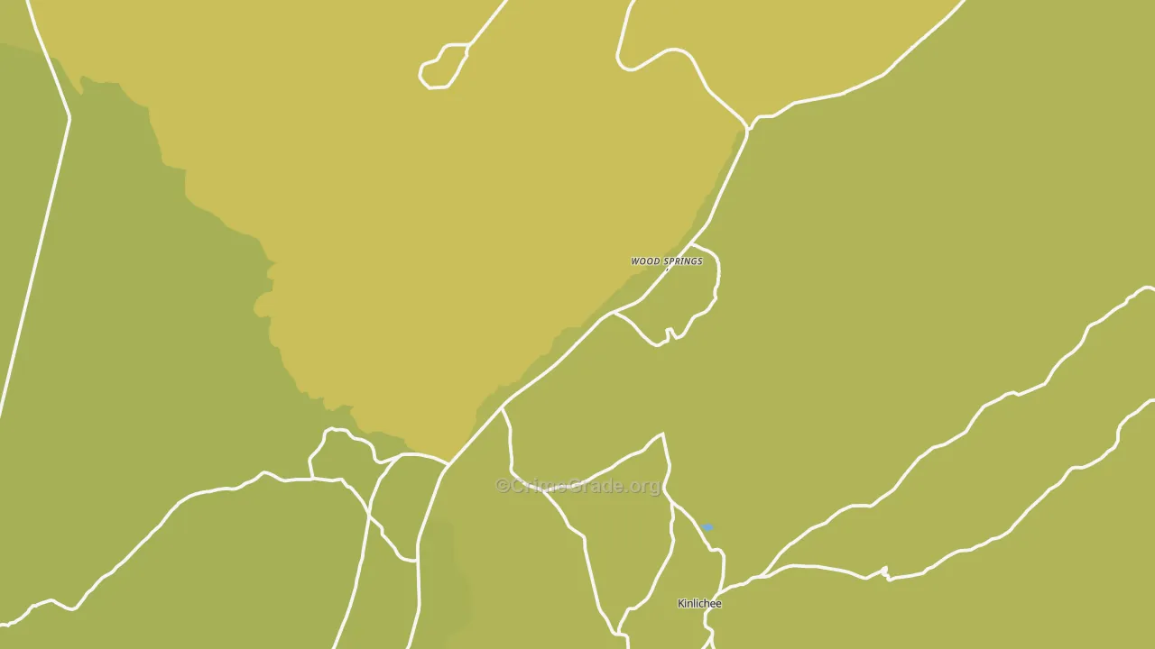 Woodsprings, AZ Map of Vehicle Theft Rates