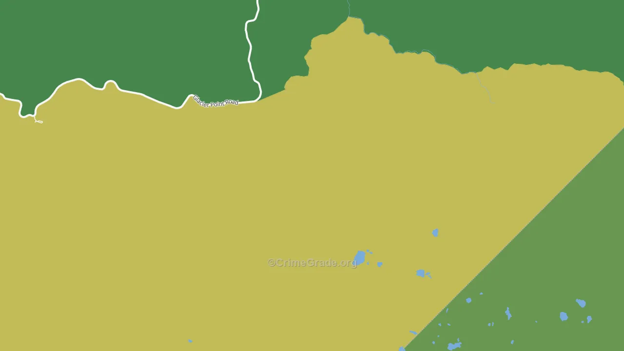 Yosemite Junction, CA Map of Vehicle Theft Rates
