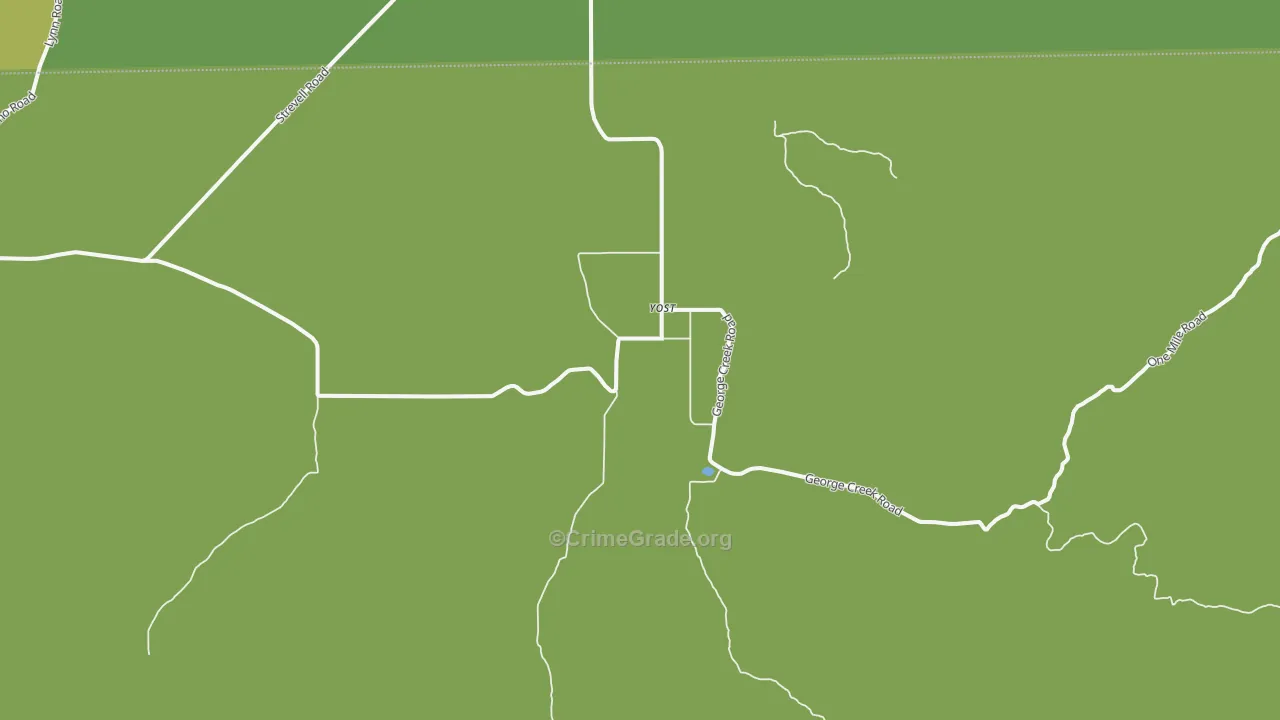 Yost, UT Map of Vehicle Theft Rates