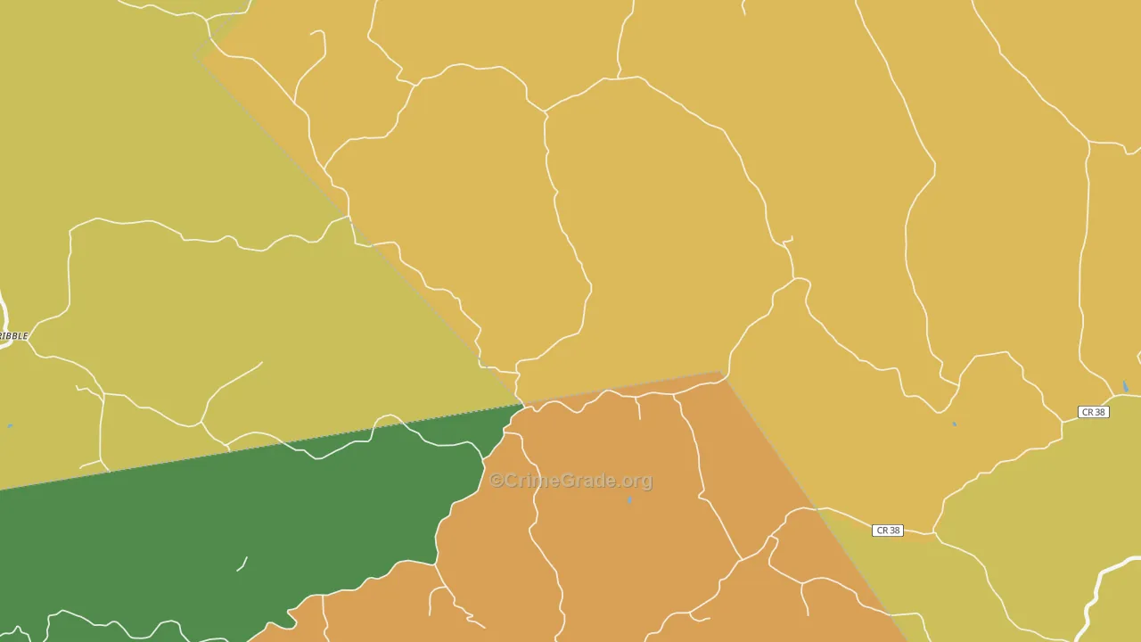 Young, WV Map of Vehicle Theft Rates
