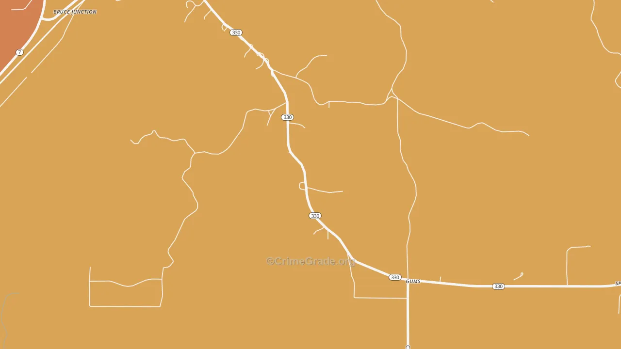 Youngs, MS Map of Vehicle Theft Rates
