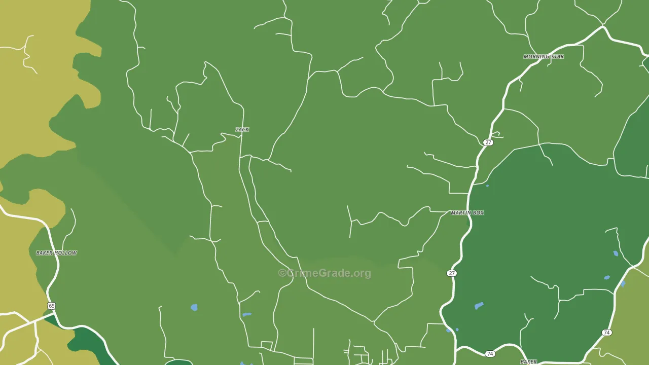 Zack, AR Map of Vehicle Theft Rates