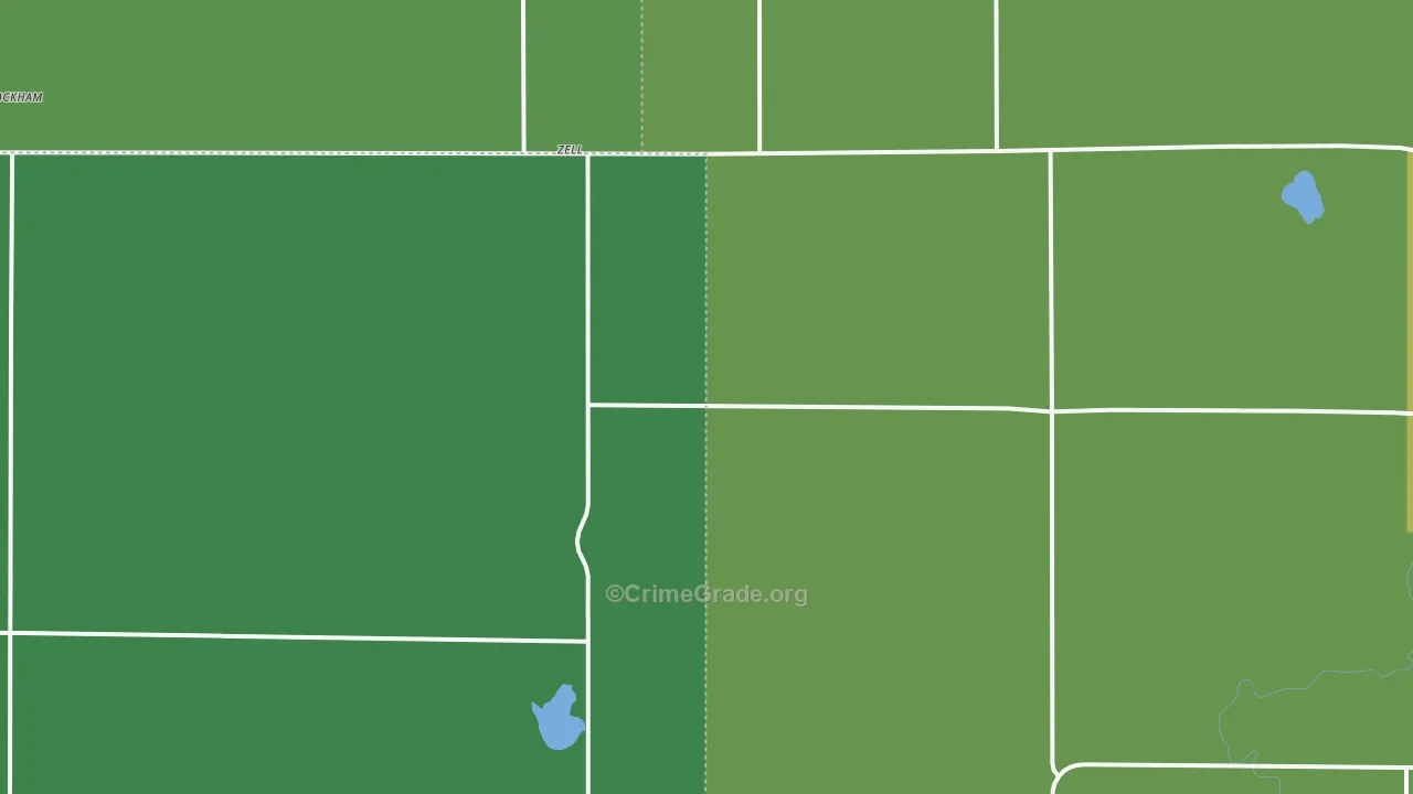 Zell, SD Map of Vehicle Theft Rates
