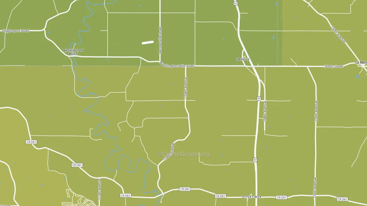 Zwingle, IA Map of Vehicle Theft Rates