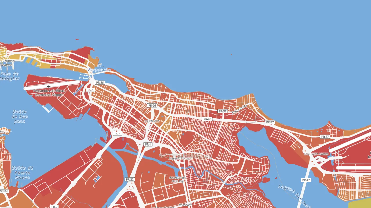 00911, PR Map of Violent Crime Rates