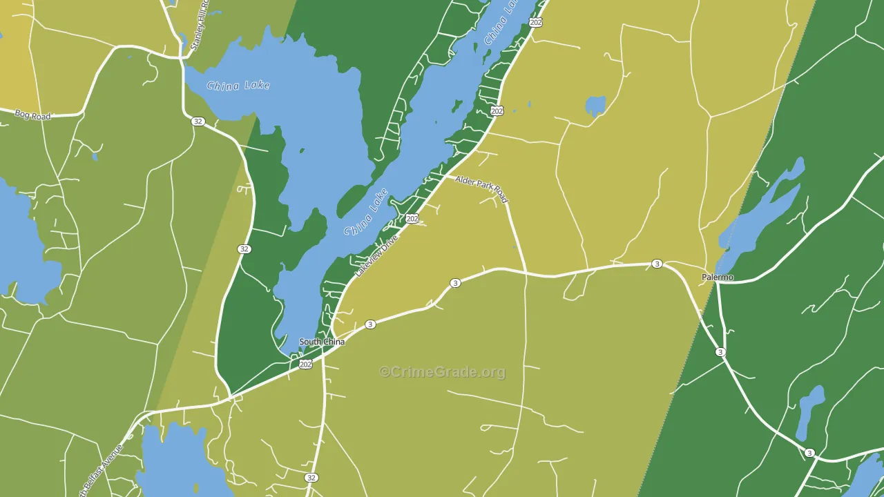 04358, ME Map of Violent Crime Rates