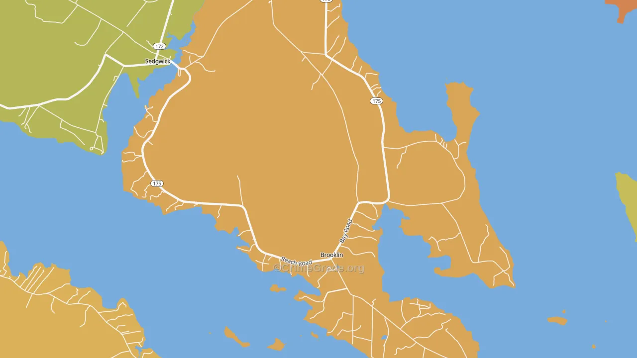 04616, ME Map of Violent Crime Rates