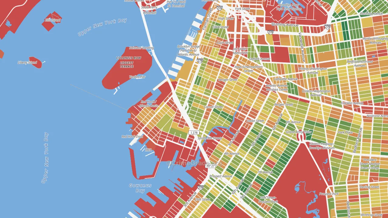 11231, NY Map of Violent Crime Rates