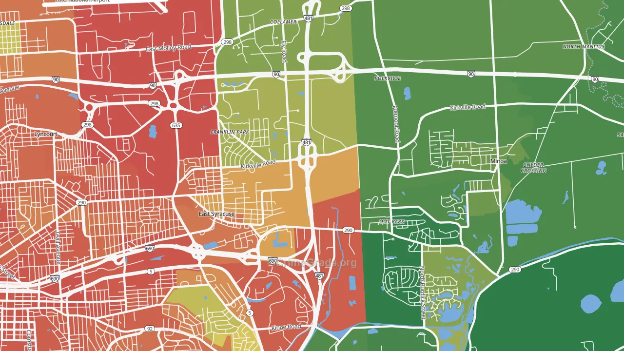 13057, NY Map of Violent Crime Rates