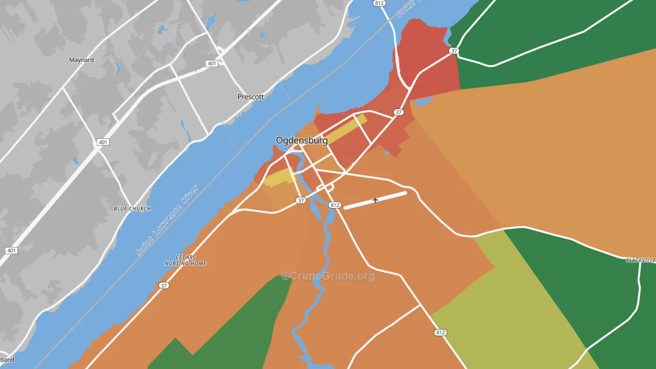 13669, NY Map of Violent Crime Rates