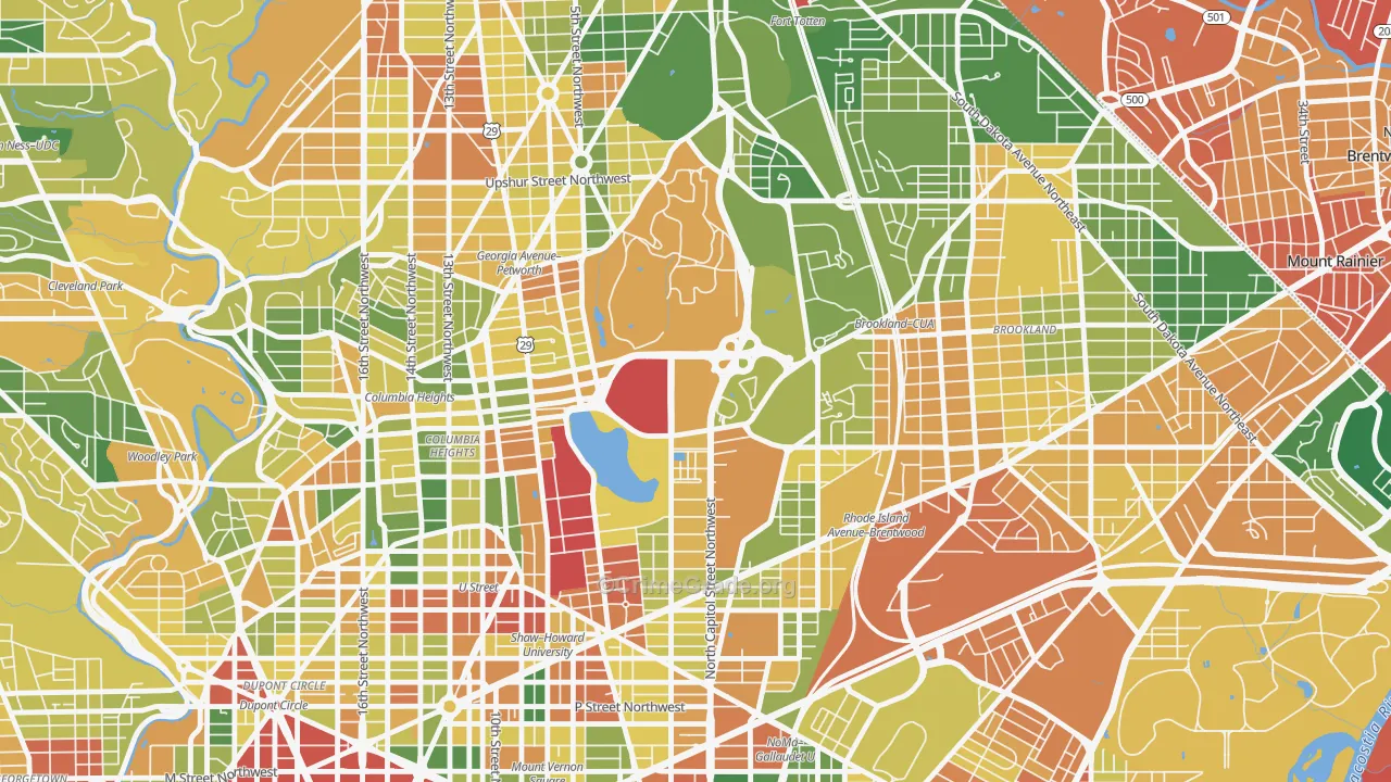 20422, DC Map of Violent Crime Rates