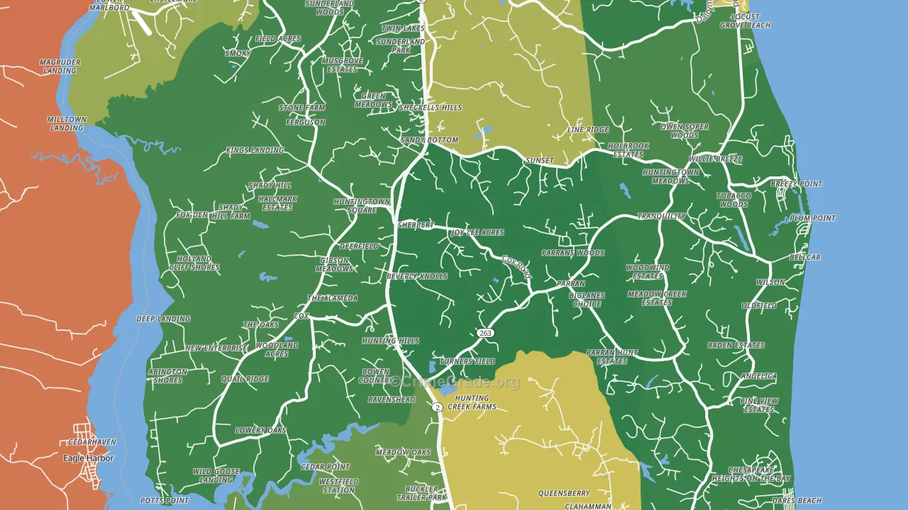 20639, MD Map of Violent Crime Rates