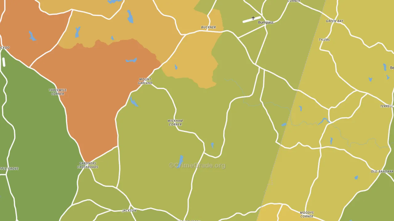 23024, VA Map of Violent Crime Rates
