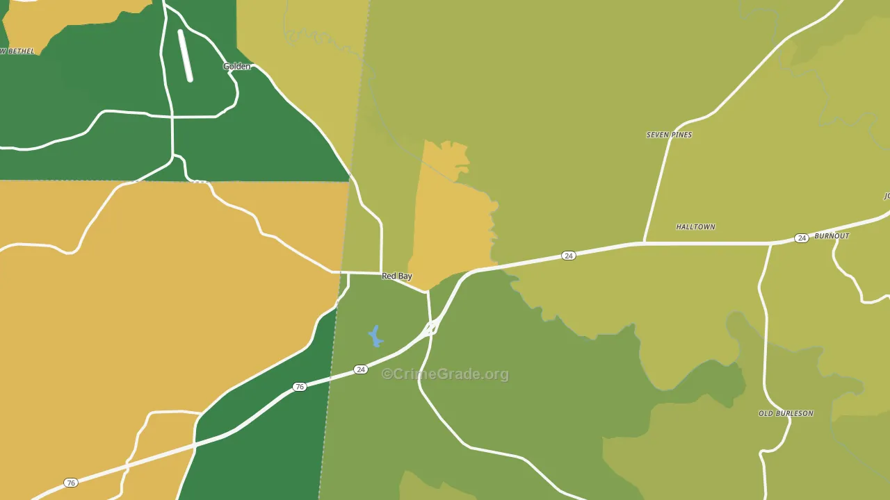 35582, AL Map of Violent Crime Rates