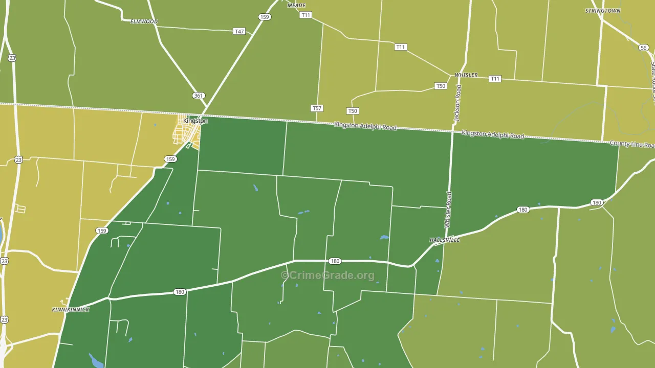 45644, OH Map of Violent Crime Rates