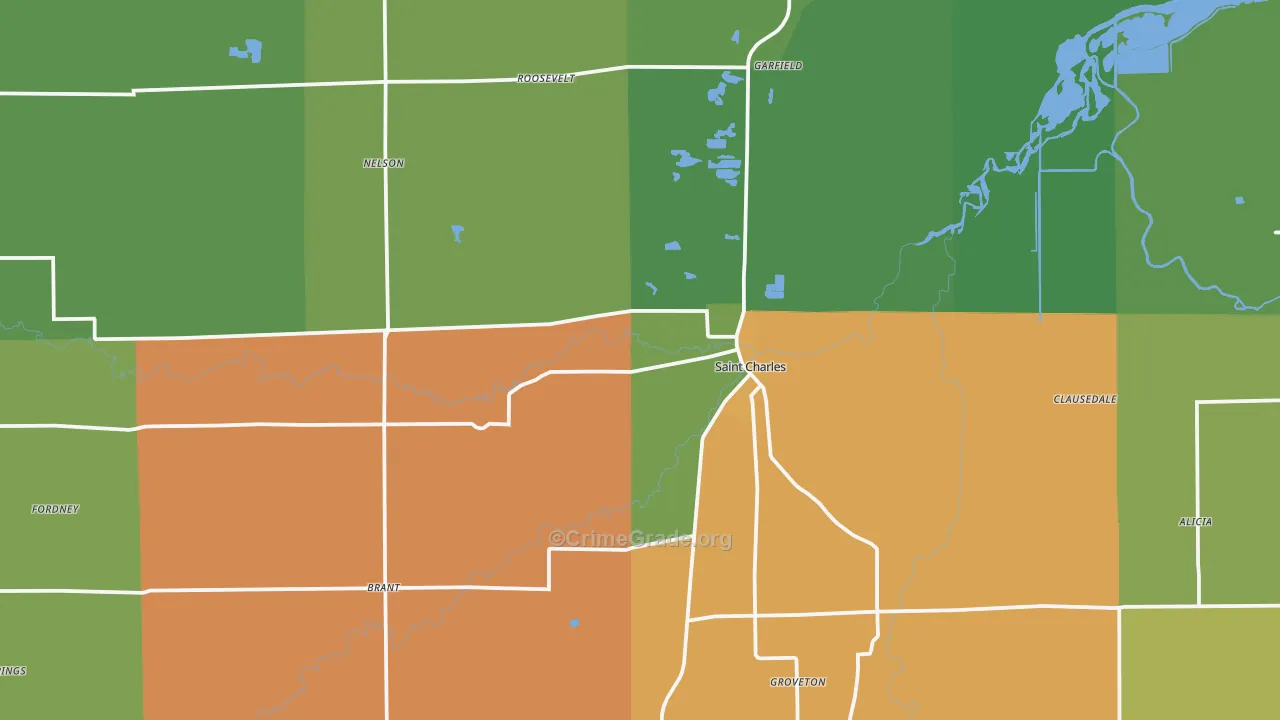 48655, MI Map of Violent Crime Rates