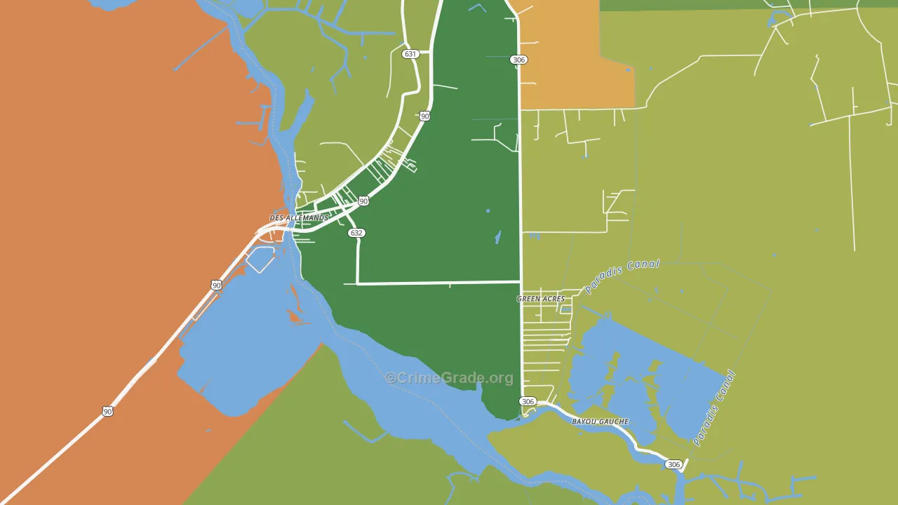70030, LA Map of Violent Crime Rates