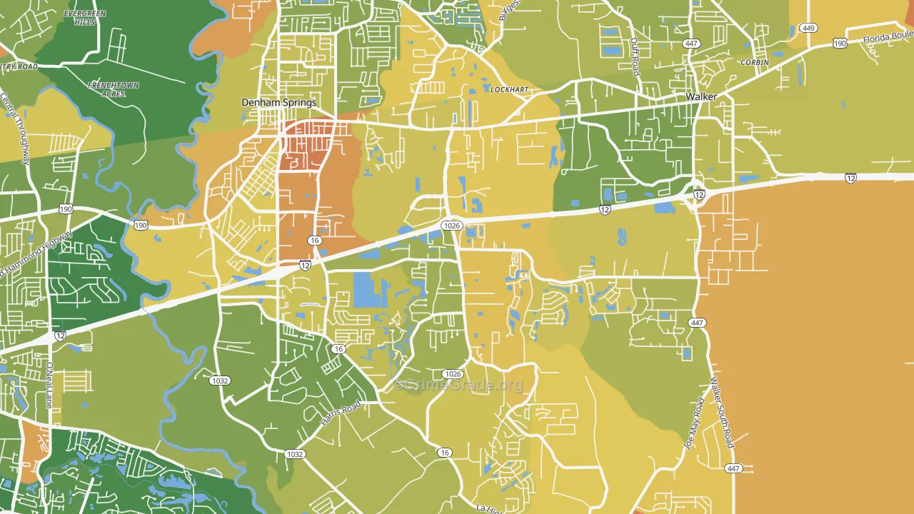 70726, LA Map of Violent Crime Rates