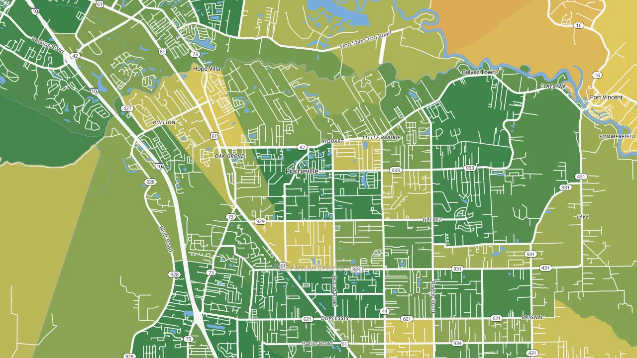 70769, LA Map of Violent Crime Rates