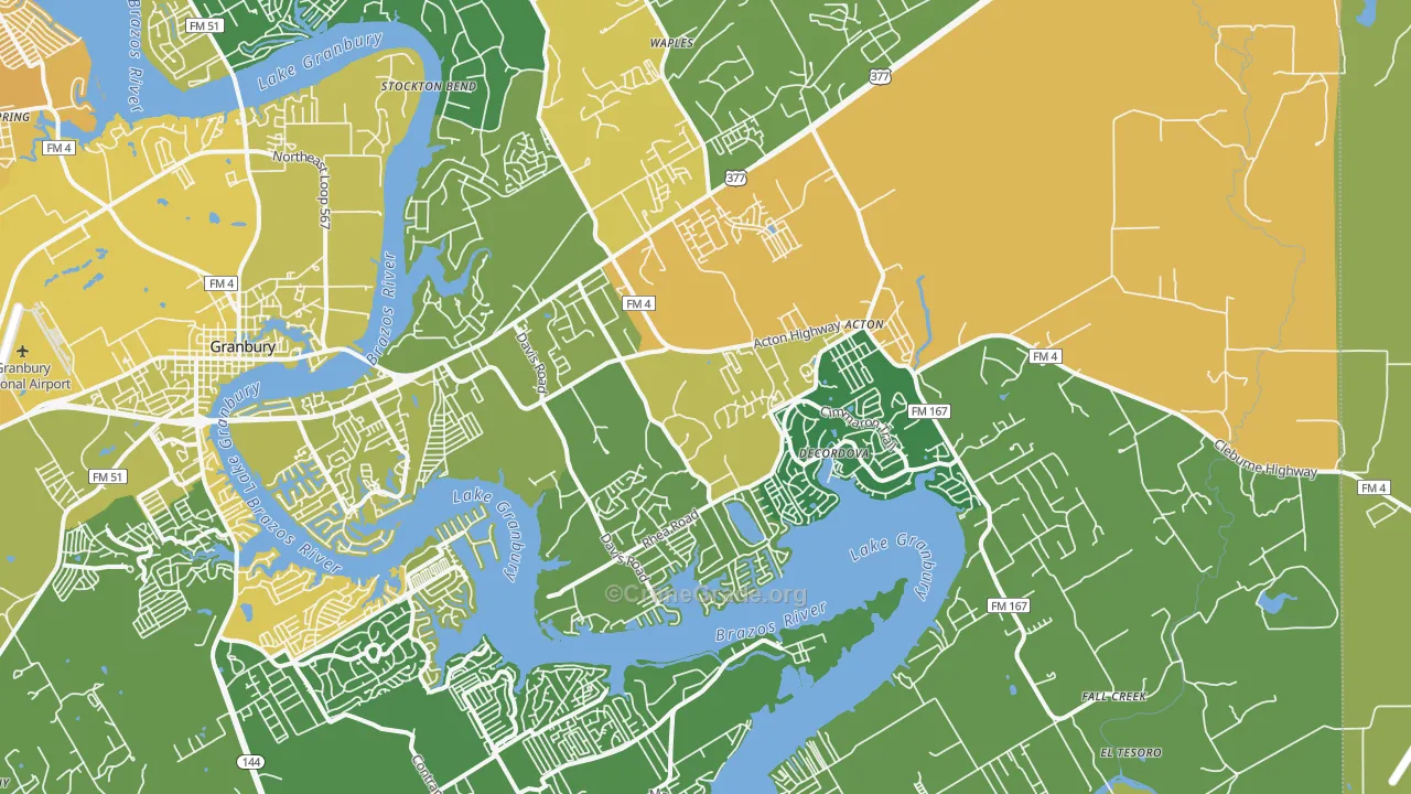 76049, TX Map of Violent Crime Rates