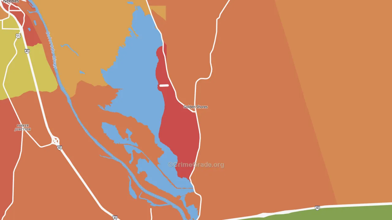 86436, AZ Map of Violent Crime Rates