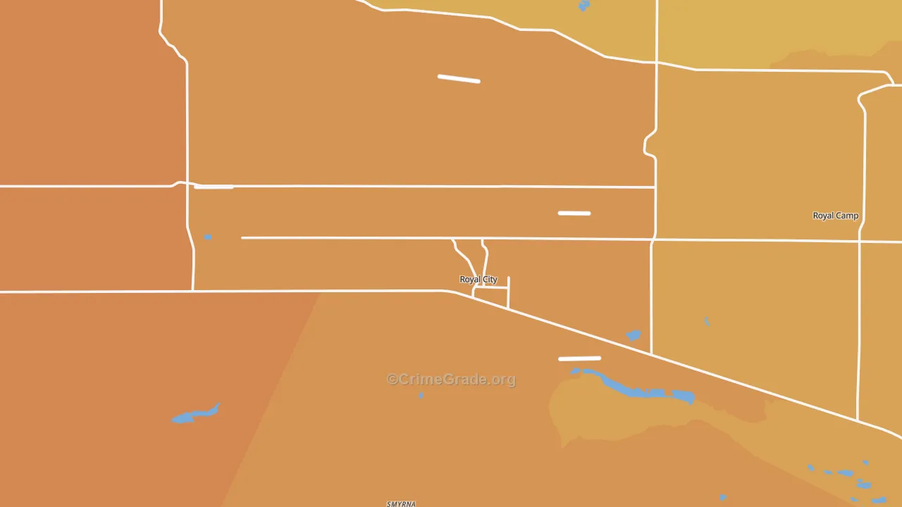 99357, WA Map of Violent Crime Rates